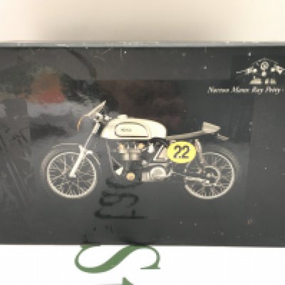 A Boxed Minichamps 1960 Norton Manx Ray Petty Bike 1/12 Scale.