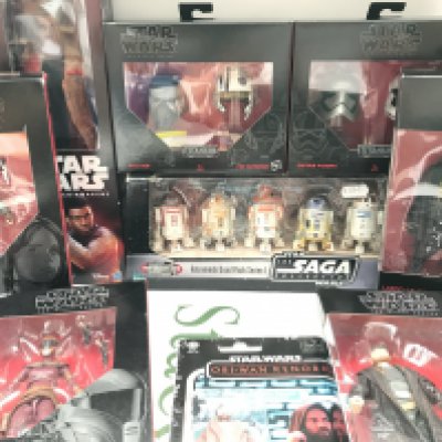 A Collection Of Star Wars Black Series Figures. A Astromech Droid Pack etc.