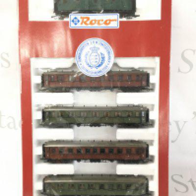 A Boxed H0 Gauge Rocco Passenger Train Car Set #44096.