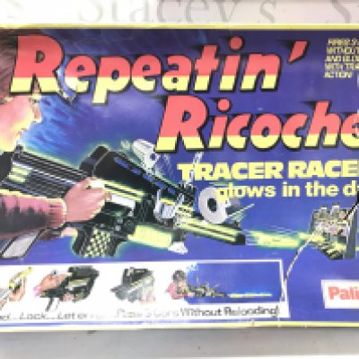 A Boxed Palitoy Repeatin Ricochet Tracer Racers.Box Is Worn. No Reserve.