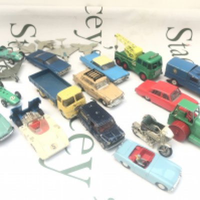 A Small Collecrion Of Playworn Plastic and Diecast.