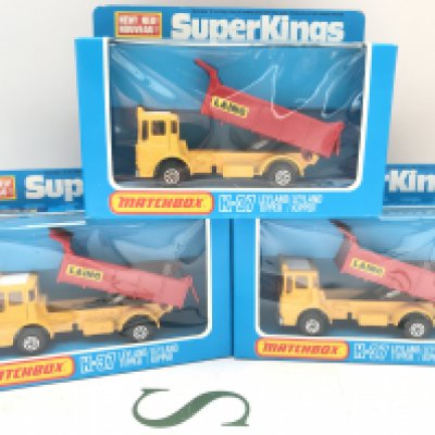 3 X Boxed Matchbox SuperKings Leyland Tippers #K-37. No Reserve.