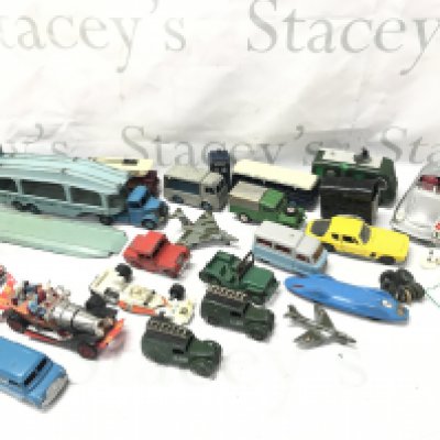 A Collection Of Playworn Diecast Including A Chitty Chitty Bang Bang. And Some Empty Boxes.