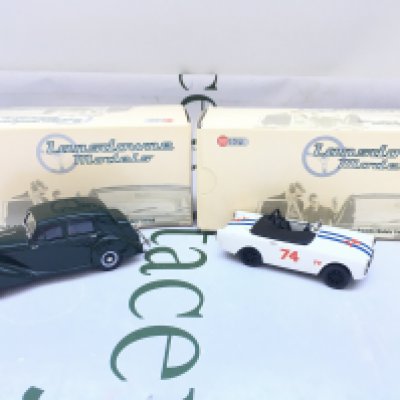 2 X Boxed Lansdowne Models 1/43 Scale.A 1950 Bentley MK VI 4-Door Saloon #LDM. 64 And A 1964 Sunbeam Alpine Race Version #LDM.62x.