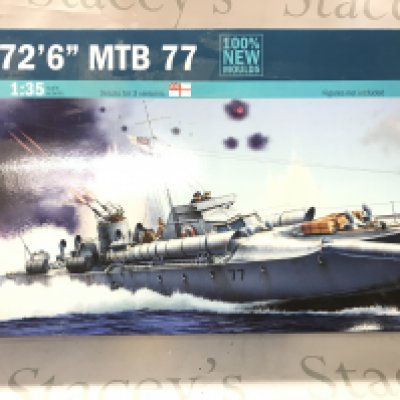 A Boxed Italeri Vosper MTB 77 1/35 Model Kit.