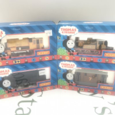 4 Boxed Hornby 00 Gauge Thomas And Friends Locos. A Ben. Toby The Tram. Devious Diesel And Stepney. No Reserve.