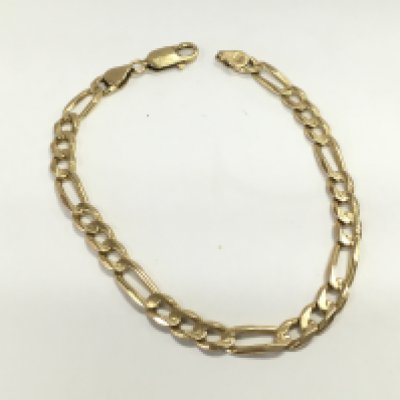 A 14k gold bracelet. 15.60g and 23g Postage A