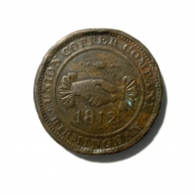 Union Copper Company One Penny Token 1812. NO RESERVE
