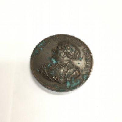 An 1859 London German baroque composer George Frederic Handel medal.