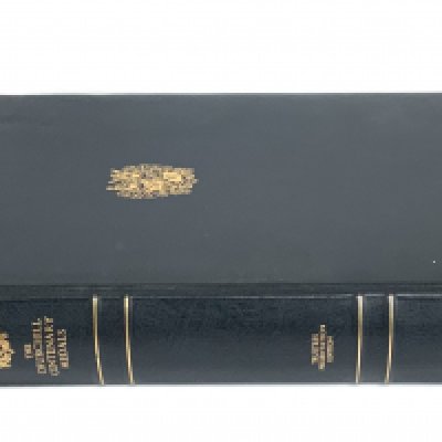 The Churchill Centenary Medals, Trustees Presentation Edition, The Churchill Centenary Trust An album with 24 silver-gilt medallions in commemoration of the 100th Anniversary of the birth of Sir Winston Churchill, minted by John Pinches Medallists Ltd. 1974