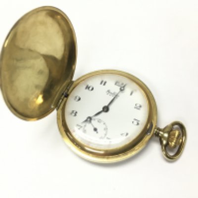 A boxed Bentma pocket watch . Postage category a