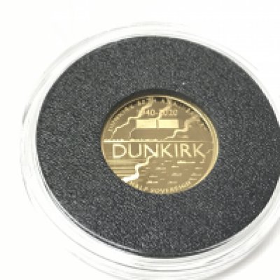 A half sovereign commemorative Dunkirk 80th anniversary coin. Postage B