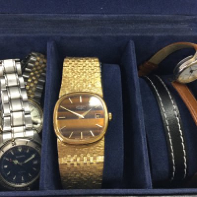 A collection of mens watches including Rotary, Sekonda, Phillip Mercier. Postage category B