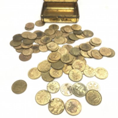 A large collection of assorted Hanover tokens. Postage B