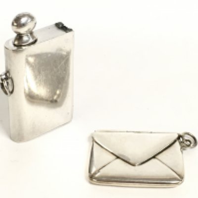 Silver hallmarked items including a London 1897 stampcase & a Robert Kraft Alpala Striker made in Germany circa 1920s. Postage category A