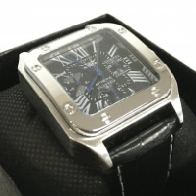 A Jaguar automatic watch, seen working