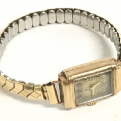 A vintage rolled gold Ladies watch. 1/10 R.G.FT