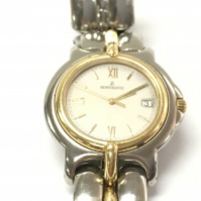Bertolucci Pulchra 18ct gold and steel 36mm watch. 113 8055 49. Seen running. Postage B
