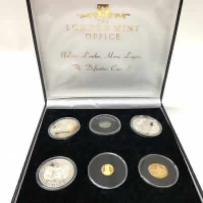 Victory coin collection, includes 2 gold coins. Postage category A.