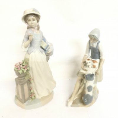 Cascade, Nao and Nadal figures. Tallest 32cm. This lot cannot be posted. NO RESERVE