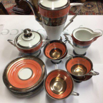 An art deco coffee set.