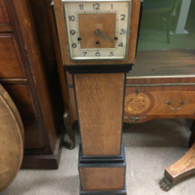 An art deco style clock, 112cm tall. NO RESERVE