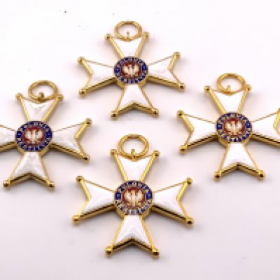 Poland, People's Republic. A Lot Of four Order Of Polonia Restituta, V Class Member Badges. (A)