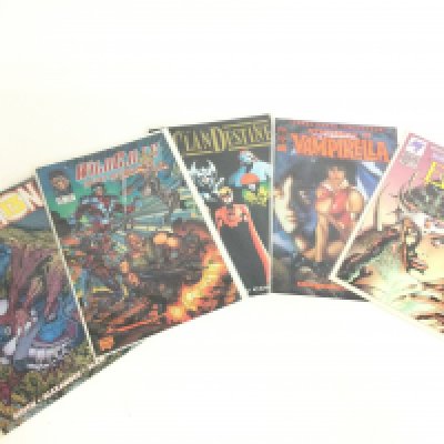 A collection of Comic Books including Ultraverse Elven #0, Vengeance Of Vampirella #6, Division 13 #4, The Clandestine Preview Issue & Wildcats Covert Action Team #12. Postage category B. NO RESERVE