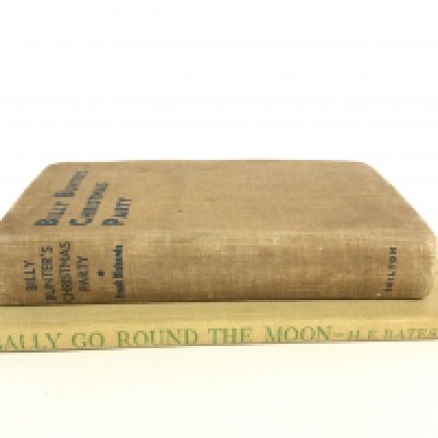 A first edition copy of Billy Bunters Christmas Party by Frank Richards and a signed copy of Sally Go Round the Moon by H.E Bates. Postage category B. NO RESERVE