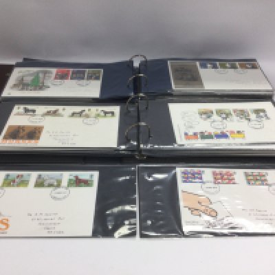 Two albums of first day covers. Shipping category B.