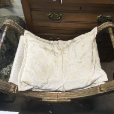 An antique slipper stool. NO RESERVE