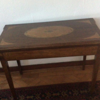 An Early 19th century inlaid card table. NO RESERVE