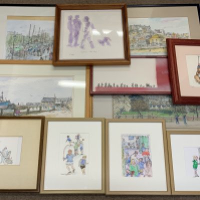 Sheila Appleton, Local artist. collection of watercolours. (D)