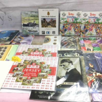 A collection of stamp sets.