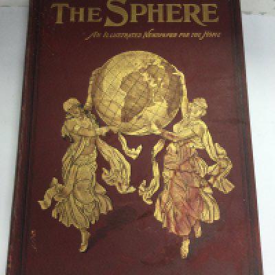 An early 1900 bound volume (vol 2) of The Sphere July 7 - September 29 1900. Shipping category D.