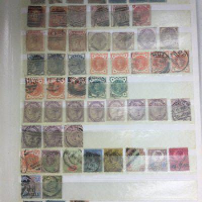 An album of British stamps including penny reds and blues, two albums of first day covers etc. Shipping category D.