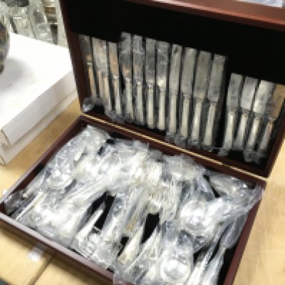 An Athur Price canteen of Cutlery including knives, forks etc . Postage category C