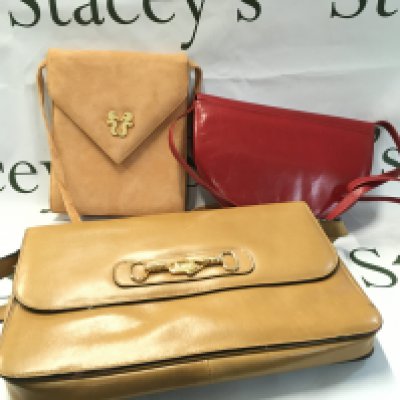 Three designer handbags including Pecas, Charles Jourdan, Bobgo Ulivi. postage cat B. NO RESERVE