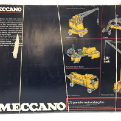 A vintage boxed and complete Meccano 4 set with manuals , postage category C