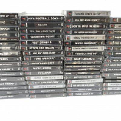 A collection in excess of 60 boxed games for PlayStation. No reserve