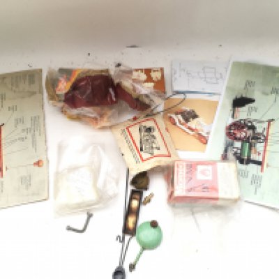 A Collection of Mamod Spares. Fuel. Packaging and Illustrations.(2).