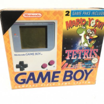 A boxed Nintendo GAMEBOY