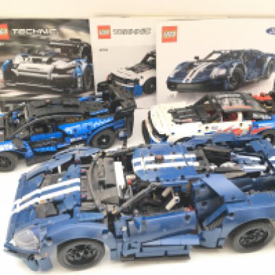 3 Lego Technic Vehicles. A McLaren Senna #42123. A Nascar Chevrolet Camaro #42153 And A Ford GT #42154. With Manuals. No Reserve.