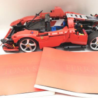 A Lego Technic Ferrari Daytona SP3 #42143. With Manuals. No Reserve.
