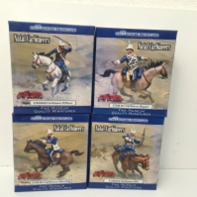 A collection of 4x boxed 54mm military models by The Collectors Showcase . Featuring Natal Carbineer.. CS00362..CS00363..CS00364..CS00365. No reserve