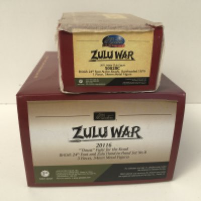 2x boxed Minature military models by Britain in the Zulu War series. Featuring 20116 Thrust and 50028C At the Ready. Ltd edition with certificate. No reserve