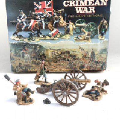 A Boxed King And Country Russian Gun Team.