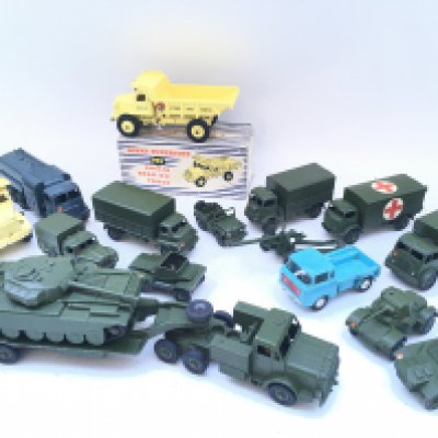 A Collection of Dinky Diecast Including a Boxed Euclid Rear Dumper Truck #965.