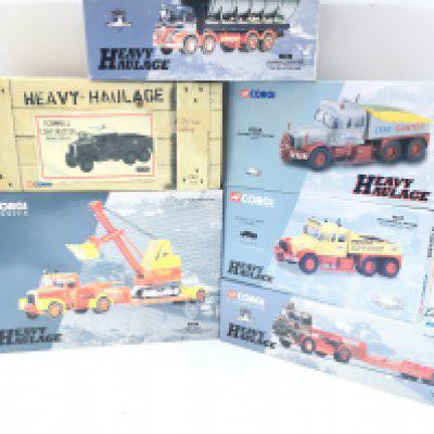 A Collection of Boxed Corgi Heavy Haulage.