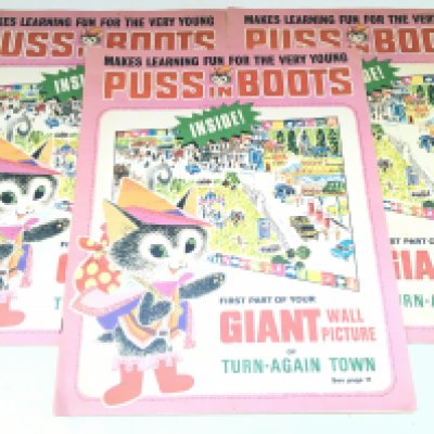 3 Unpublished Puss In Boots Comics #1 From 1969. With 2 Of The Published Versions (1970). No Reserve.